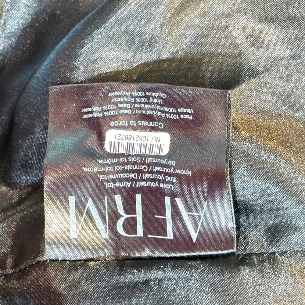 Women’s AFRM Agnes oversized black patent blazer- Size XS - Picture 13 of 13